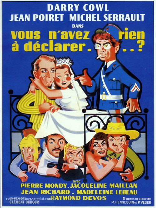 Vous n&#039;avez rien &agrave; d&eacute;clarer? - French Movie Poster