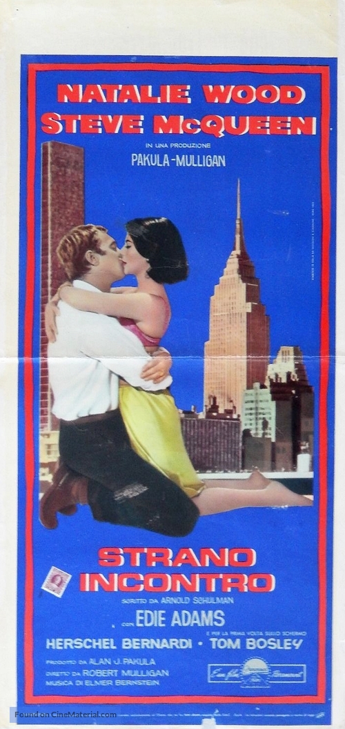 Love with the Proper Stranger - Italian Movie Poster
