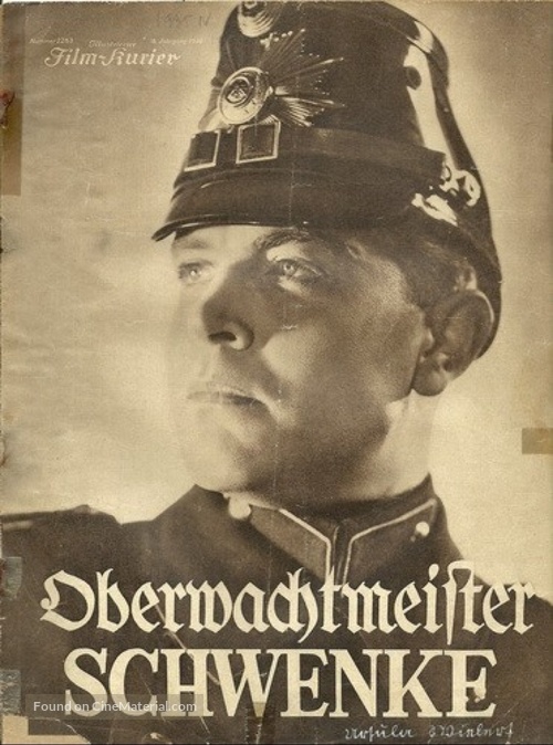 Oberwachtmeister Schwenke - German poster