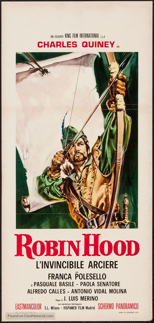 Robin Hood, l&#039;invincibile arciere - Italian Movie Poster