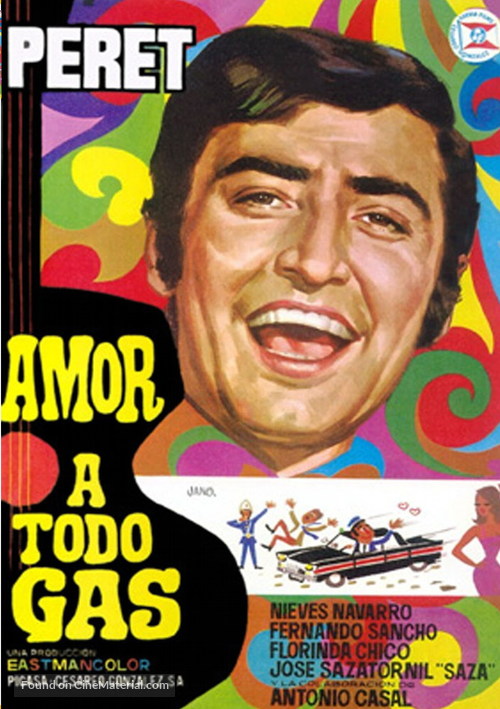 Amor a todo gas - Spanish Movie Poster