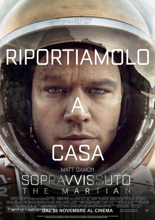 The Martian - Italian Movie Poster