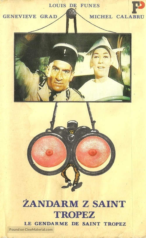 Le gendarme de St. Tropez - Polish VHS movie cover