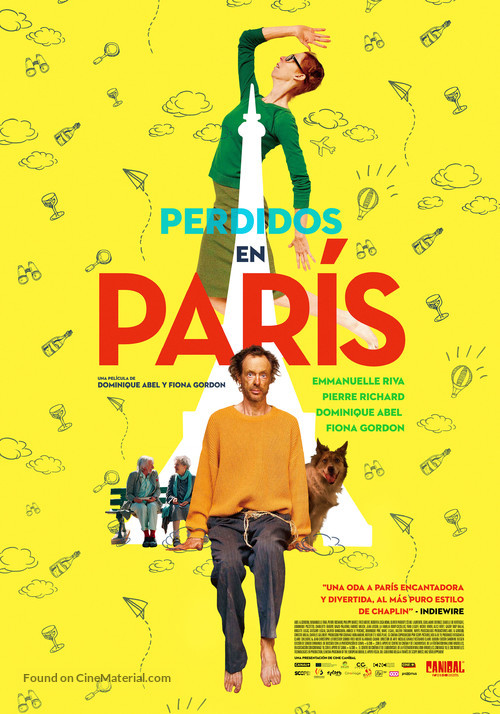 Paris pieds nus - Mexican Movie Poster