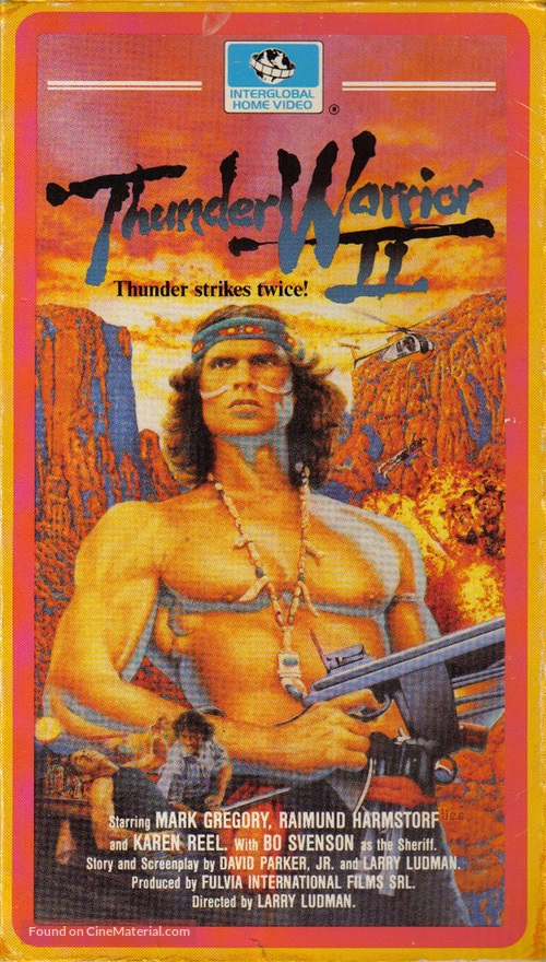 Thunder II - Canadian VHS movie cover