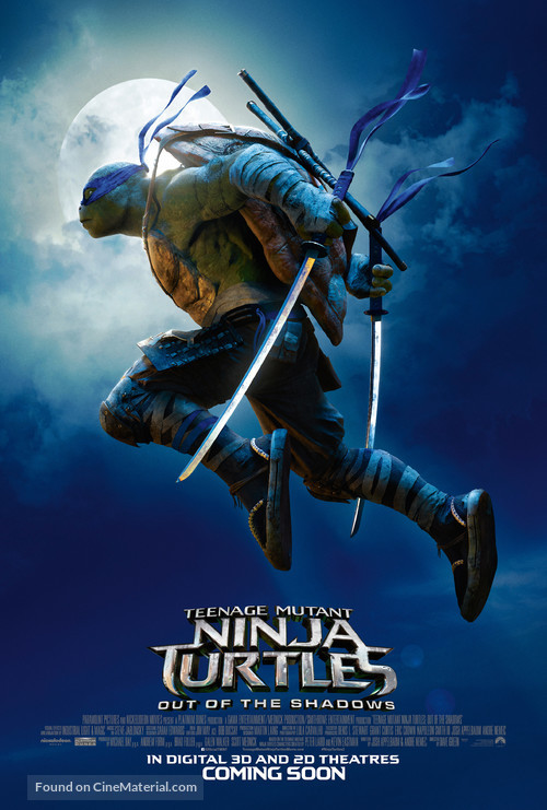 Teenage Mutant Ninja Turtles: Out of the Shadows - Movie Poster