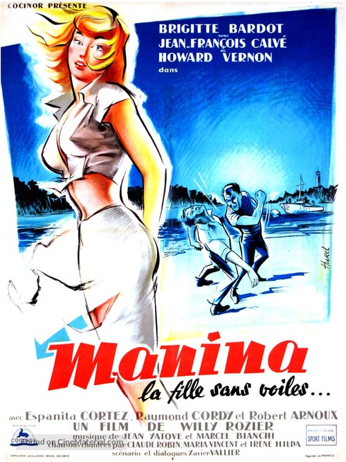 Manina, la fille sans voiles - French Movie Poster