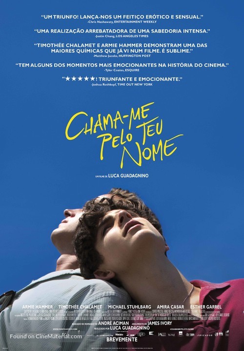 Call Me by Your Name - Portuguese Movie Poster