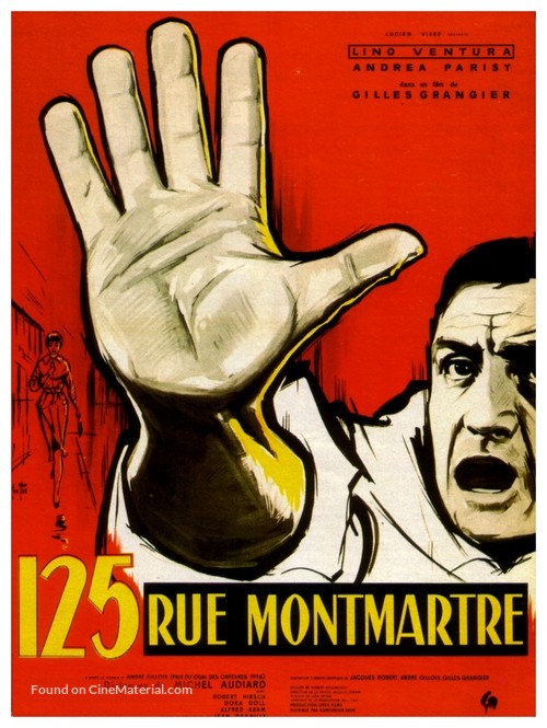 125 rue Montmartre - French Movie Poster