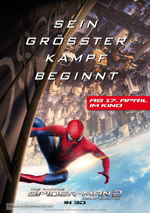 The Amazing Spider-Man 2 - German Movie Poster