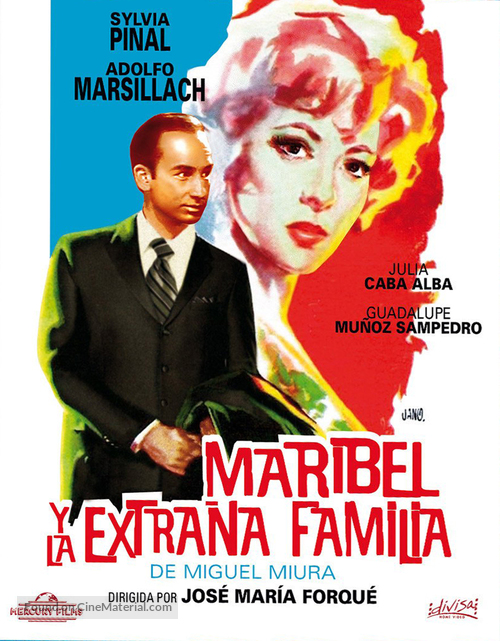 Maribel y la extra&ntilde;a familia - Spanish Movie Cover