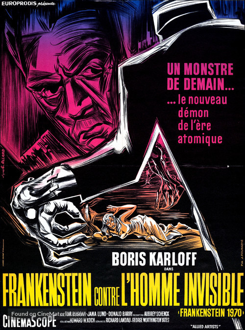 Frankenstein - 1970 - French Movie Poster