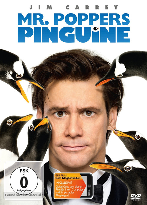 Mr. Popper&#039;s Penguins - German DVD movie cover