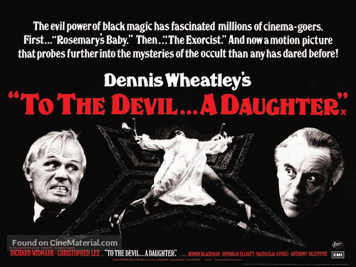 To the Devil a Daughter - British Movie Poster