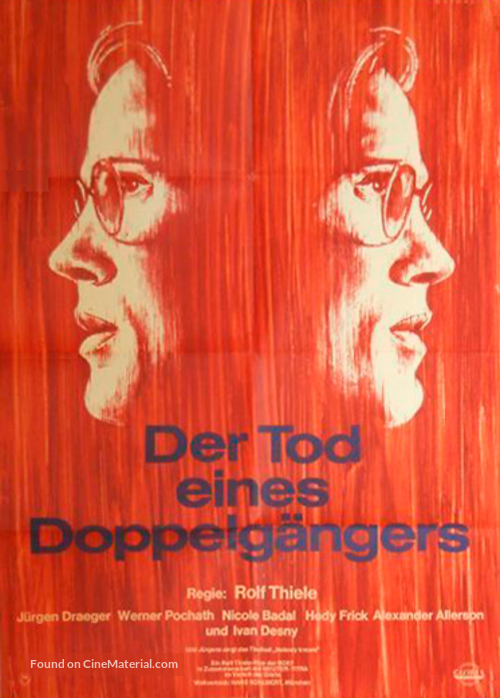 Der Tod eines Doppelg&auml;ngers - German Movie Poster