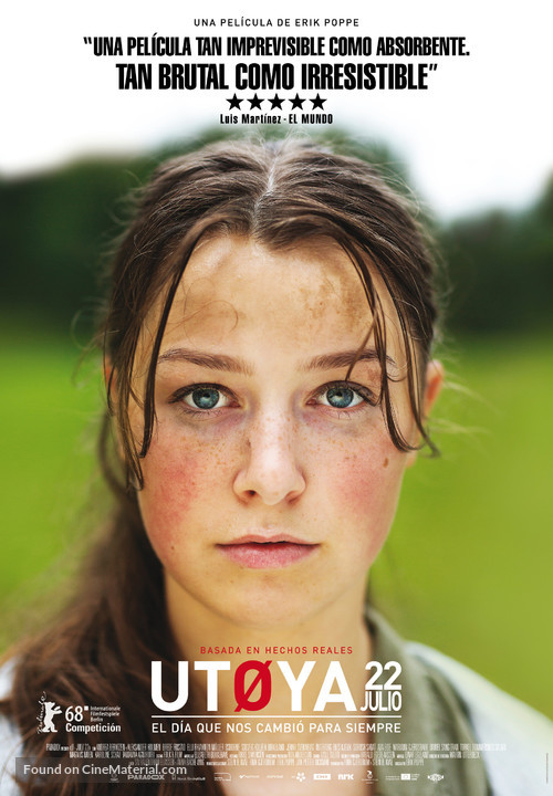 Ut&oslash;ya 22. juli - Spanish Movie Poster