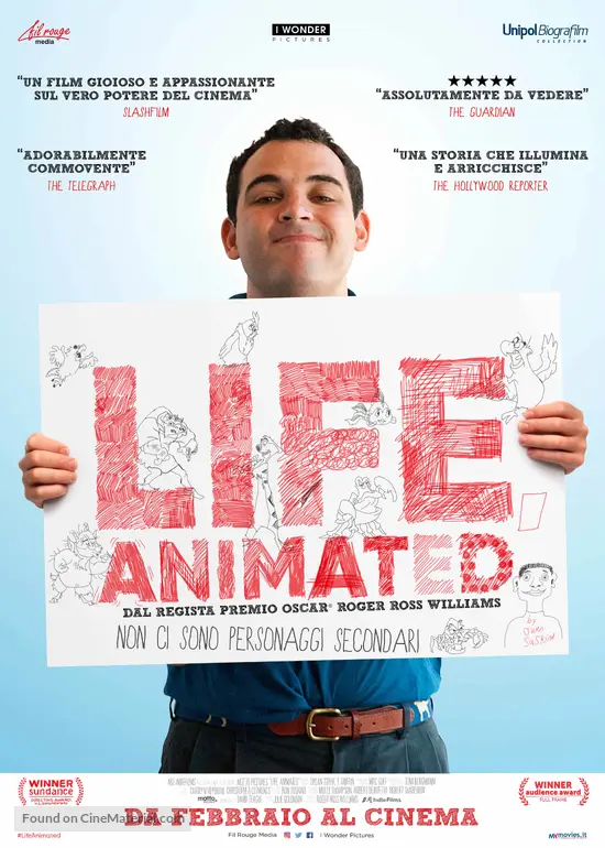 life animated 2016 italian movie poster
