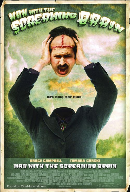 Man with the Screaming Brain - poster