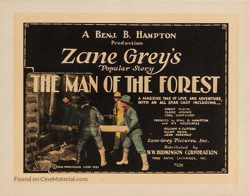 Man of the Forest - Movie Poster