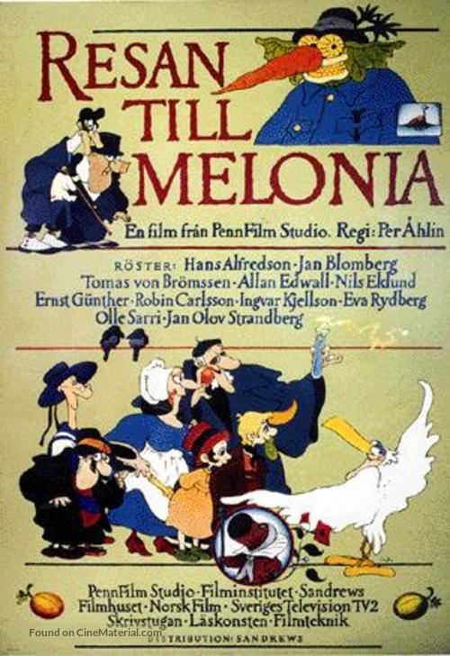 Resan till Melonia - Swedish Movie Poster