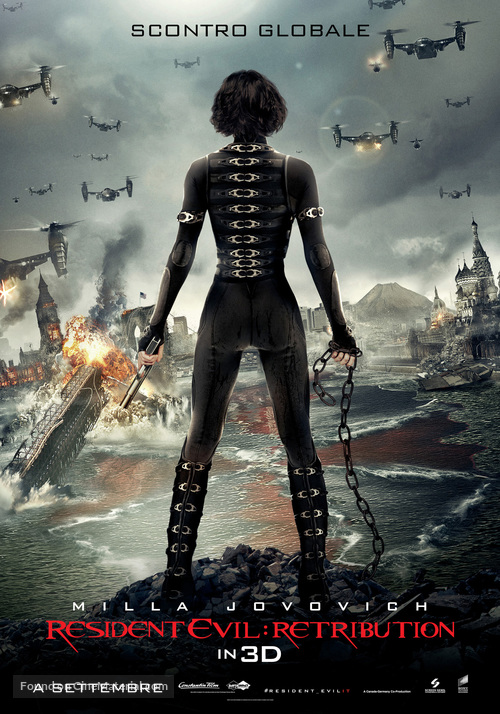 Resident Evil: Retribution - Italian Movie Poster