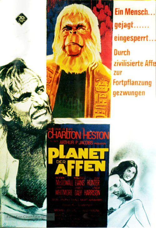 Planet of the Apes - German Movie Poster