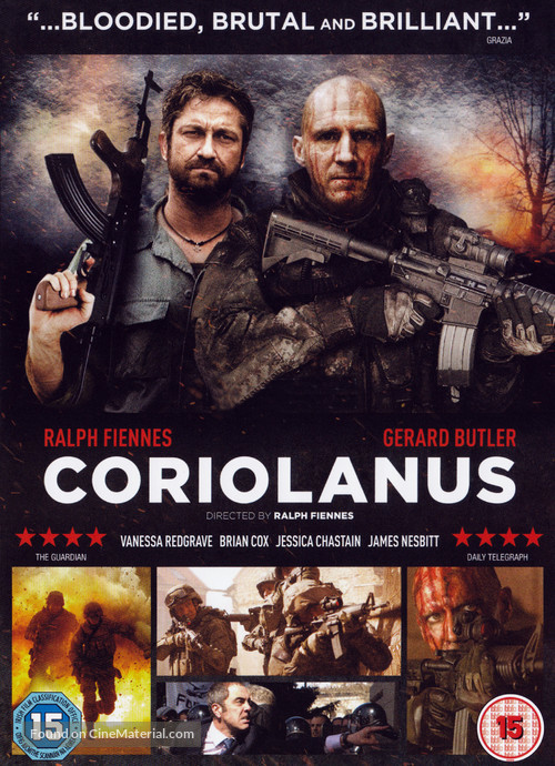 Coriolanus - British DVD movie cover