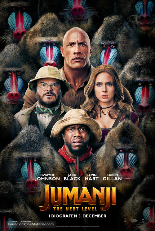 Jumanji: The Next Level - Danish Movie Poster