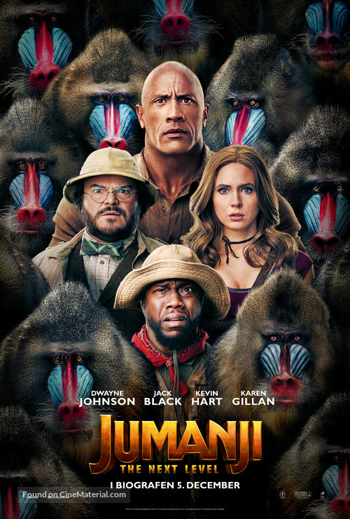 Jumanji: The Next Level - Danish Movie Poster