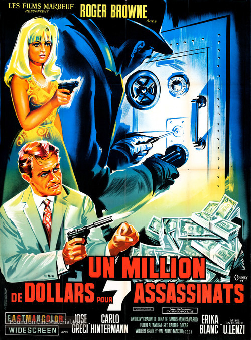 Un milione di dollari per sette assassini - French Movie Poster