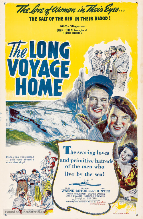 The Long Voyage Home - Re-release movie poster