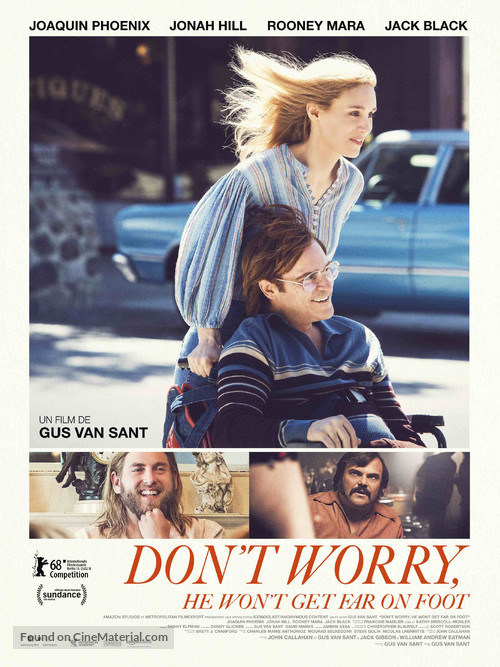 Don&#039;t Worry, He Won&#039;t Get Far on Foot - French Movie Poster