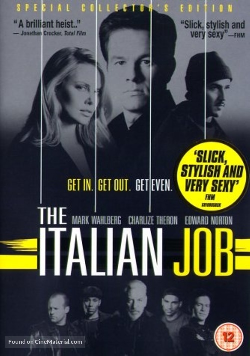 The Italian Job - British DVD movie cover