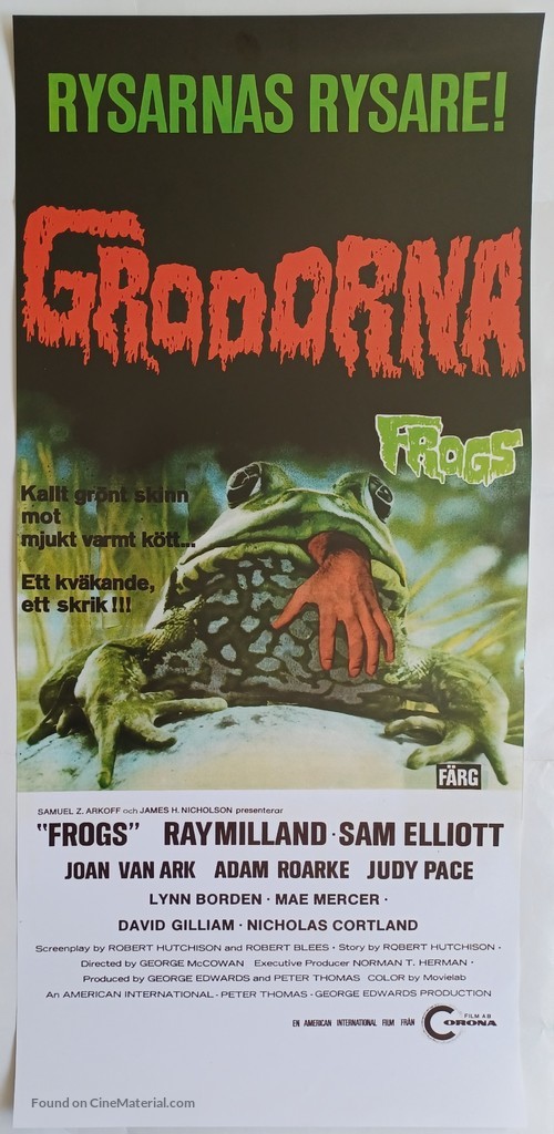 Frogs - Swedish Movie Poster