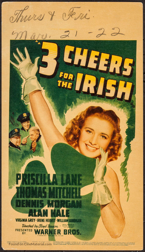 Three Cheers for the Irish - Movie Poster