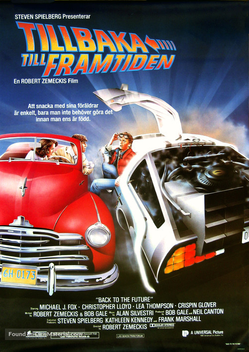 Back to the Future - Swedish Movie Poster