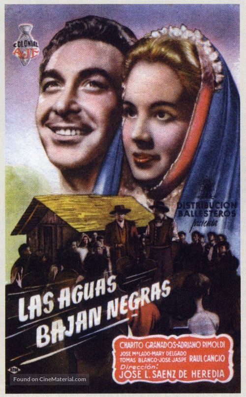 Las aguas bajan negras - Spanish Movie Poster