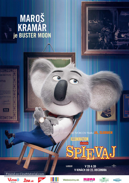 Sing - Slovak Movie Poster