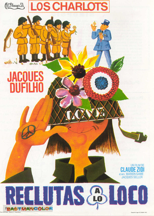 Les bidasses en folie - Spanish Movie Poster