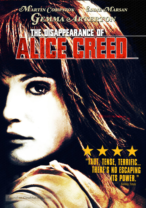 The Disappearance of Alice Creed - DVD movie cover