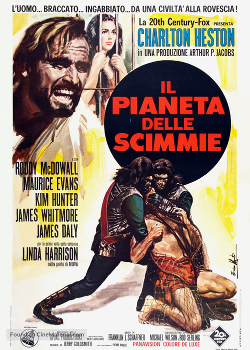 Planet of the Apes - Italian Theatrical movie poster