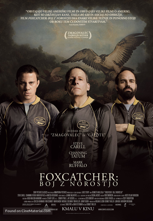 Foxcatcher - Slovenian Movie Poster