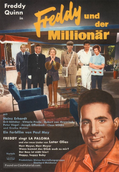 Freddy und der Million&auml;r - German Movie Poster