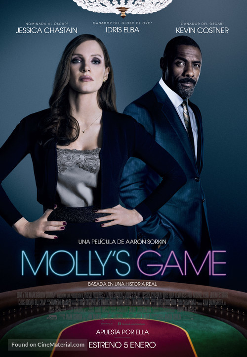 Molly&#039;s Game - Spanish Movie Poster