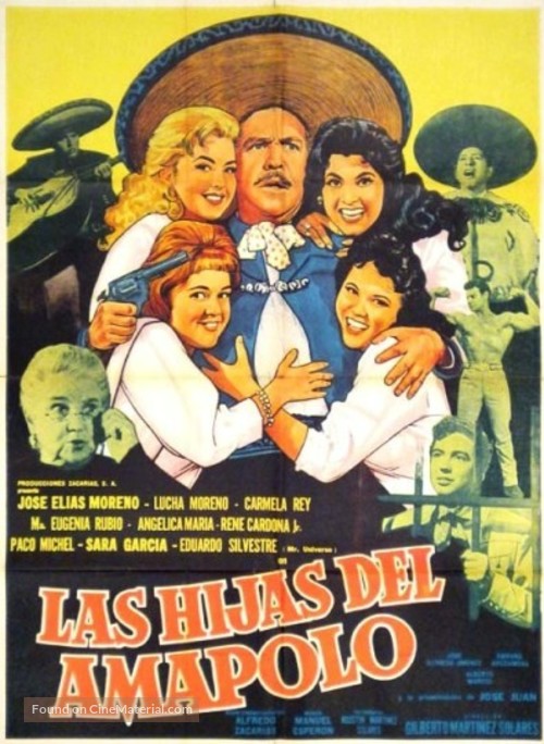 Las hijas del Amapolo - Mexican Movie Poster