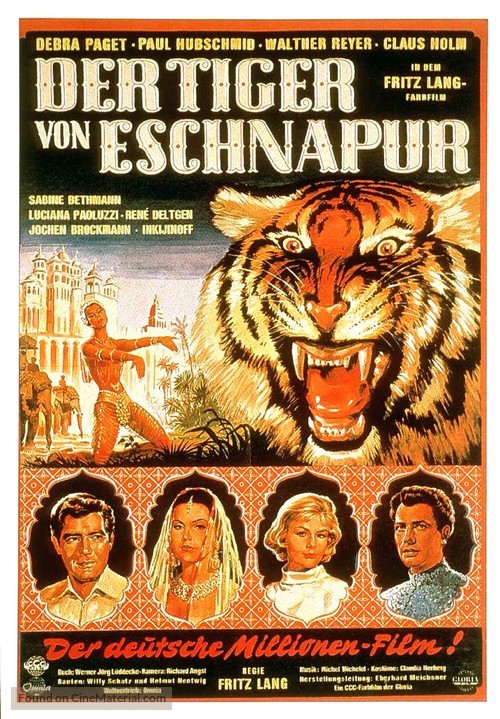 Der Tiger von Eschnapur - German Movie Poster