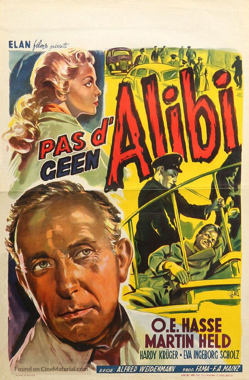 Alibi - Belgian Movie Poster