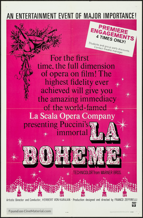 La Boh&egrave;me - Movie Poster