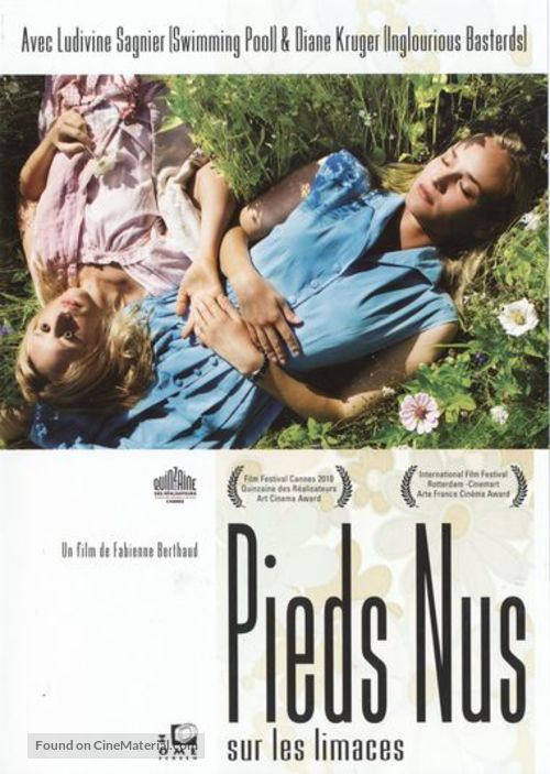 Pieds nus sur les limaces - Belgian DVD movie cover