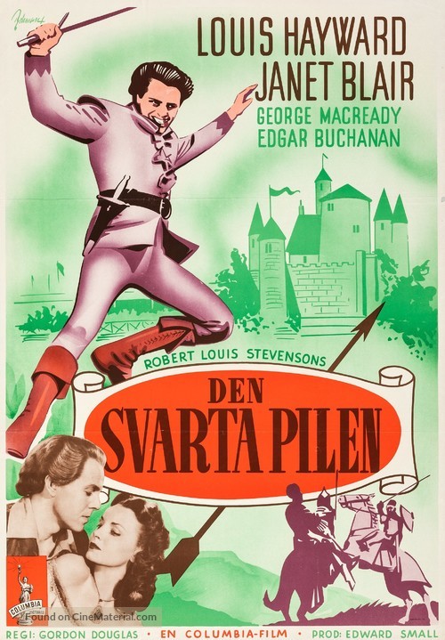 The Black Arrow - Swedish Movie Poster